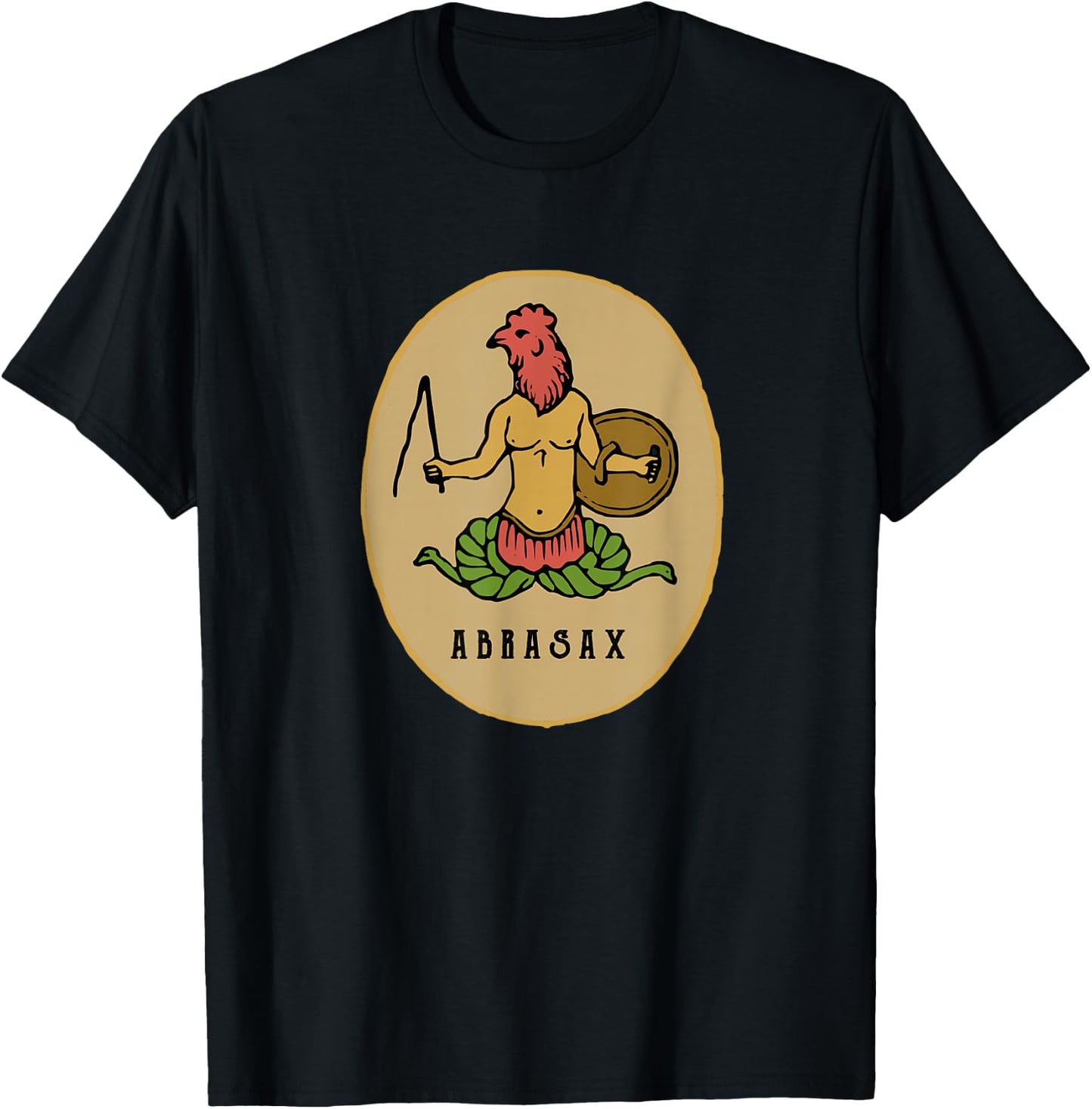 Abrasax Abraxas Gnostic God of Templars T-Shirt - T-Shirt | Black