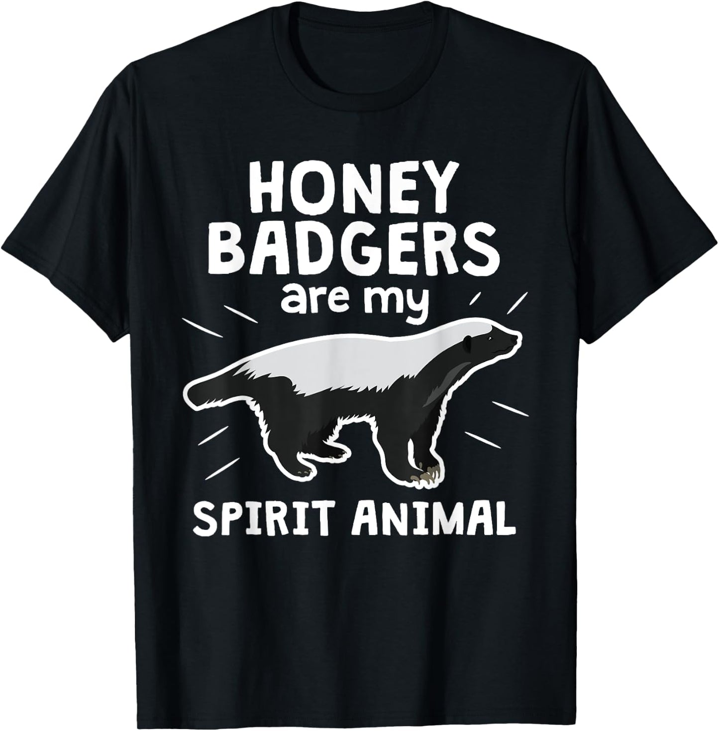 Honey Badger Spirit Animal Clothing Apparel Art Gift Kids T-Shirt - T-Shirt | Black