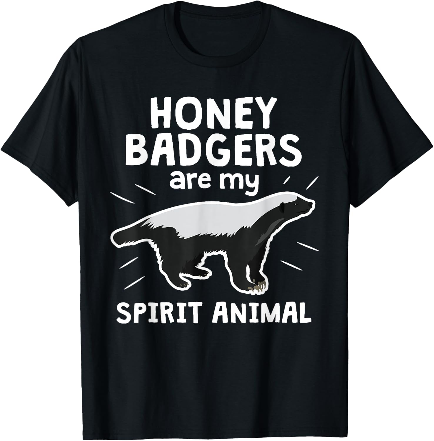 Honey Badger Spirit Animal Clothing Apparel Art Gift Kids T-Shirt - T-Shirt | Black