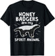Honey Badger Spirit Animal Clothing Apparel Art Gift Kids T-Shirt - T-Shirt | Black