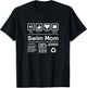 Swim Mom | Swim Mom Contents Shirts T-Shirt - T-Shirt | Black
