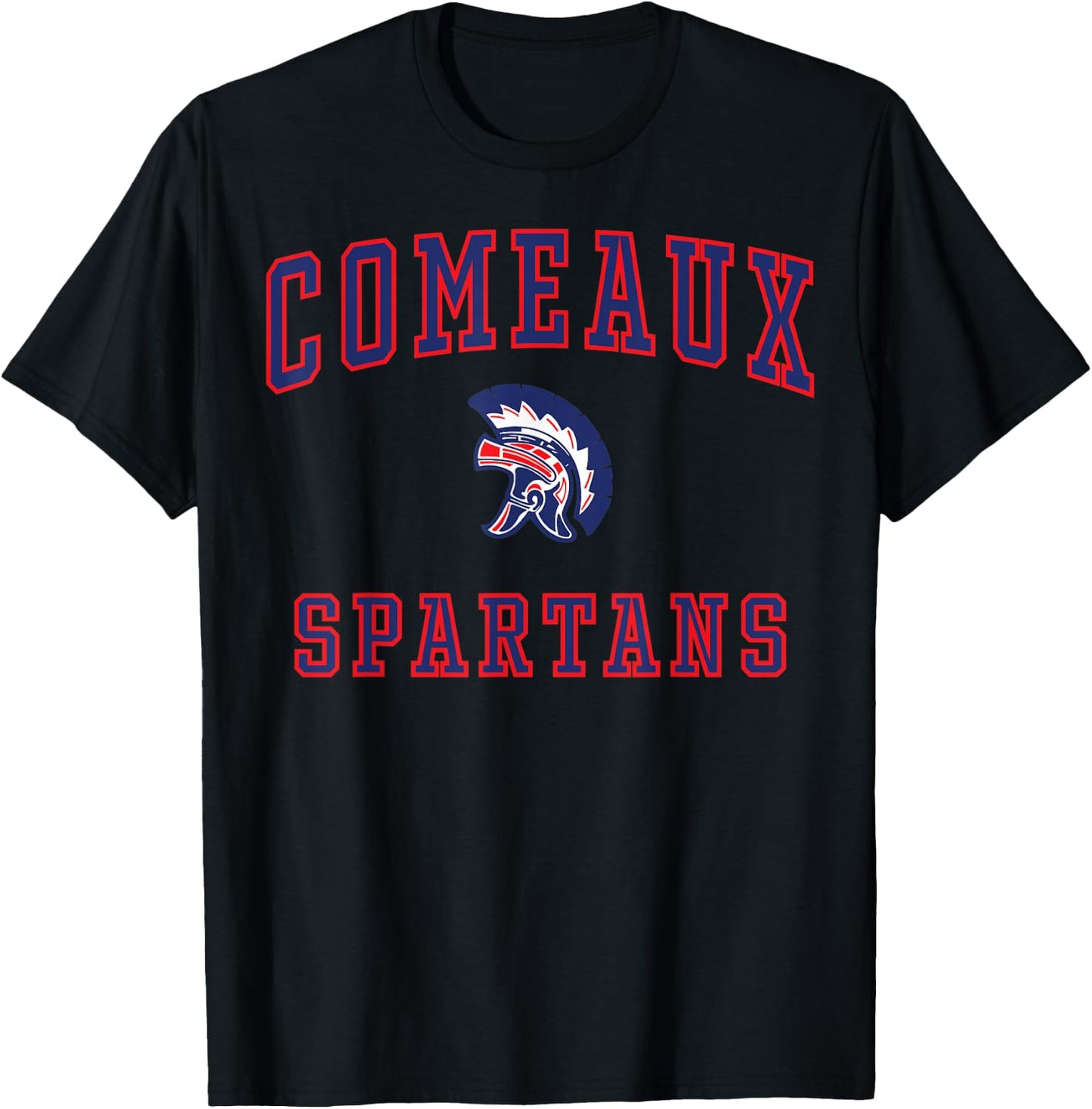 Comeaux High School Spartans C1 T-Shirt - T-Shirt | Black