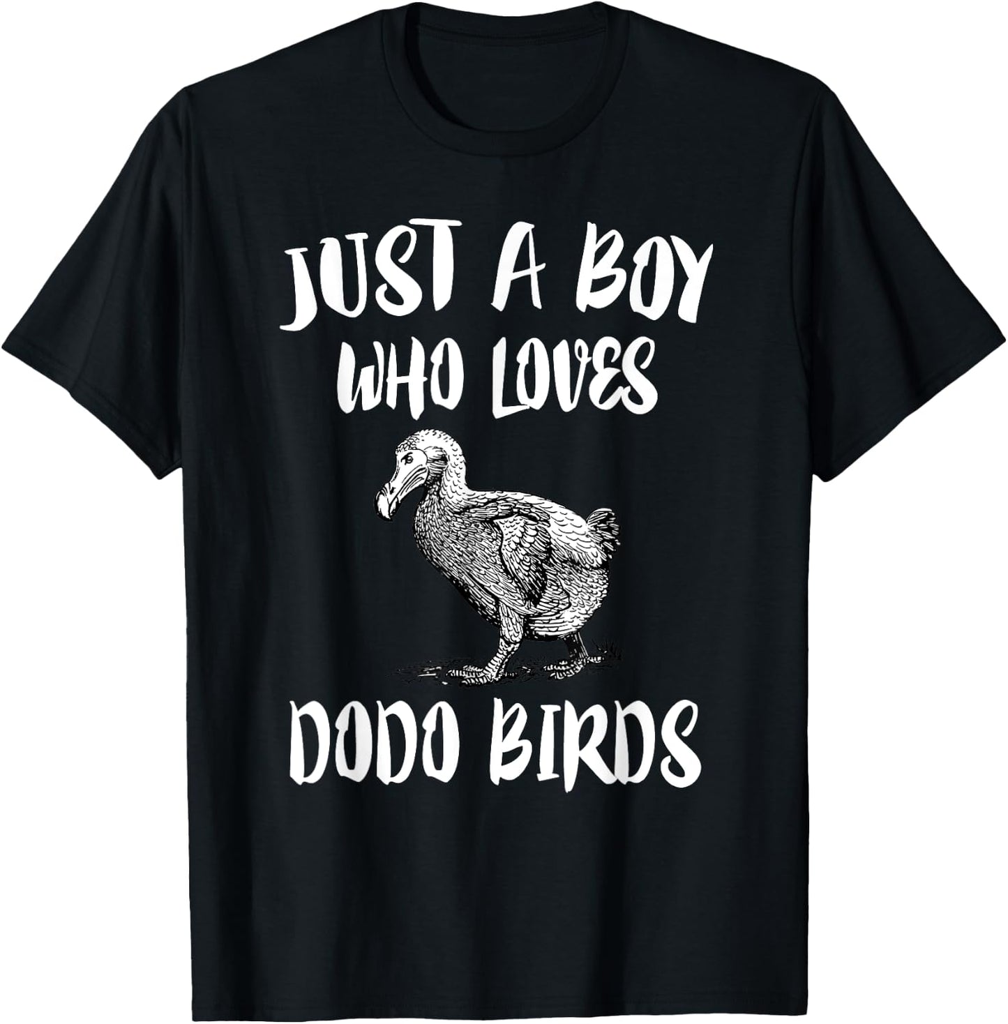 Just A Boy Who Loves Dodo Birds Gift T-Shirt - T-Shirt | Black