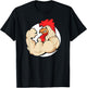Muscles Rooster's Funny Chicken Shirt. Training Mascots T-Shirt - T-Shirt | Black