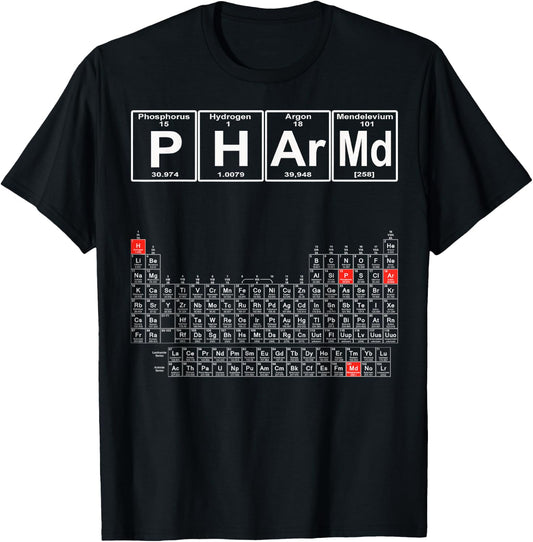 PharmD - Pharmacy Graduate - Pharmacy School Gift T-Shirt - T-Shirt | Black