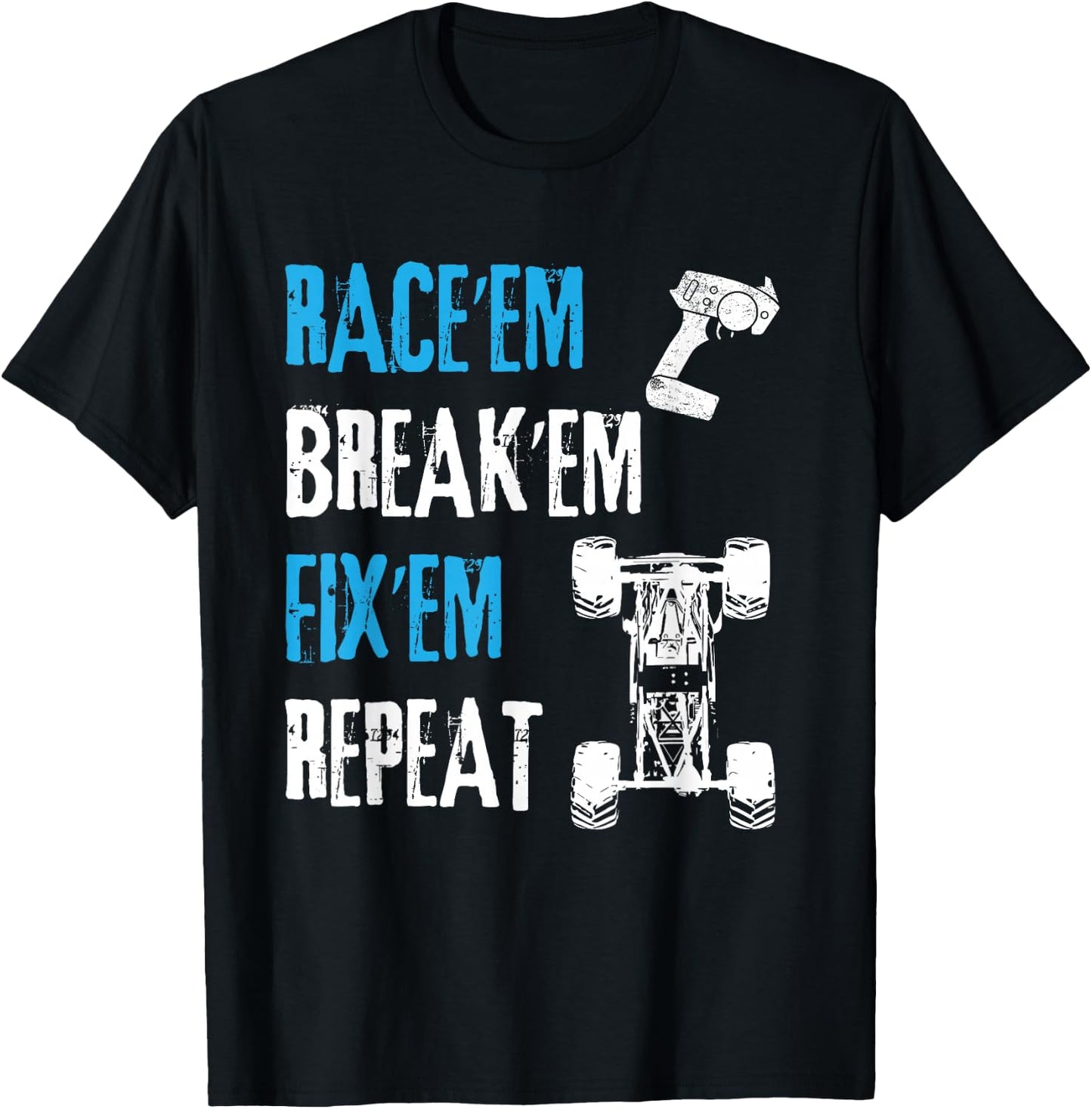 RC Car Remote Control Racing T Shirt Gift T-Shirt - T-Shirt | Black