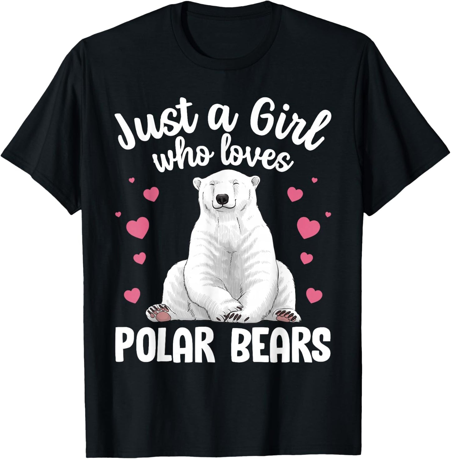 Best Polar Bear Design Women Arctic Polar Bear Lover T-Shirt - T-Shirt | Black
