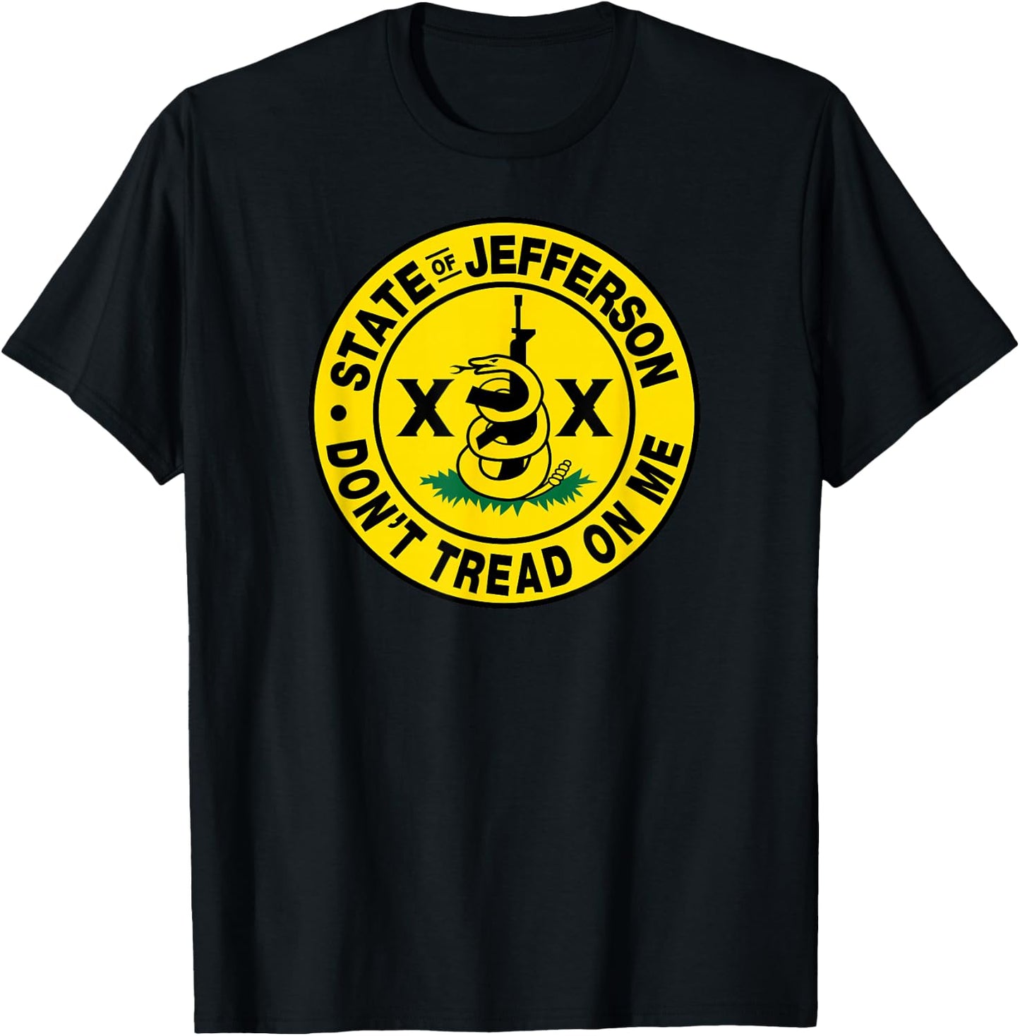 State of Jefferson Don't Tread Seal T-Shirt - T-Shirt | Black