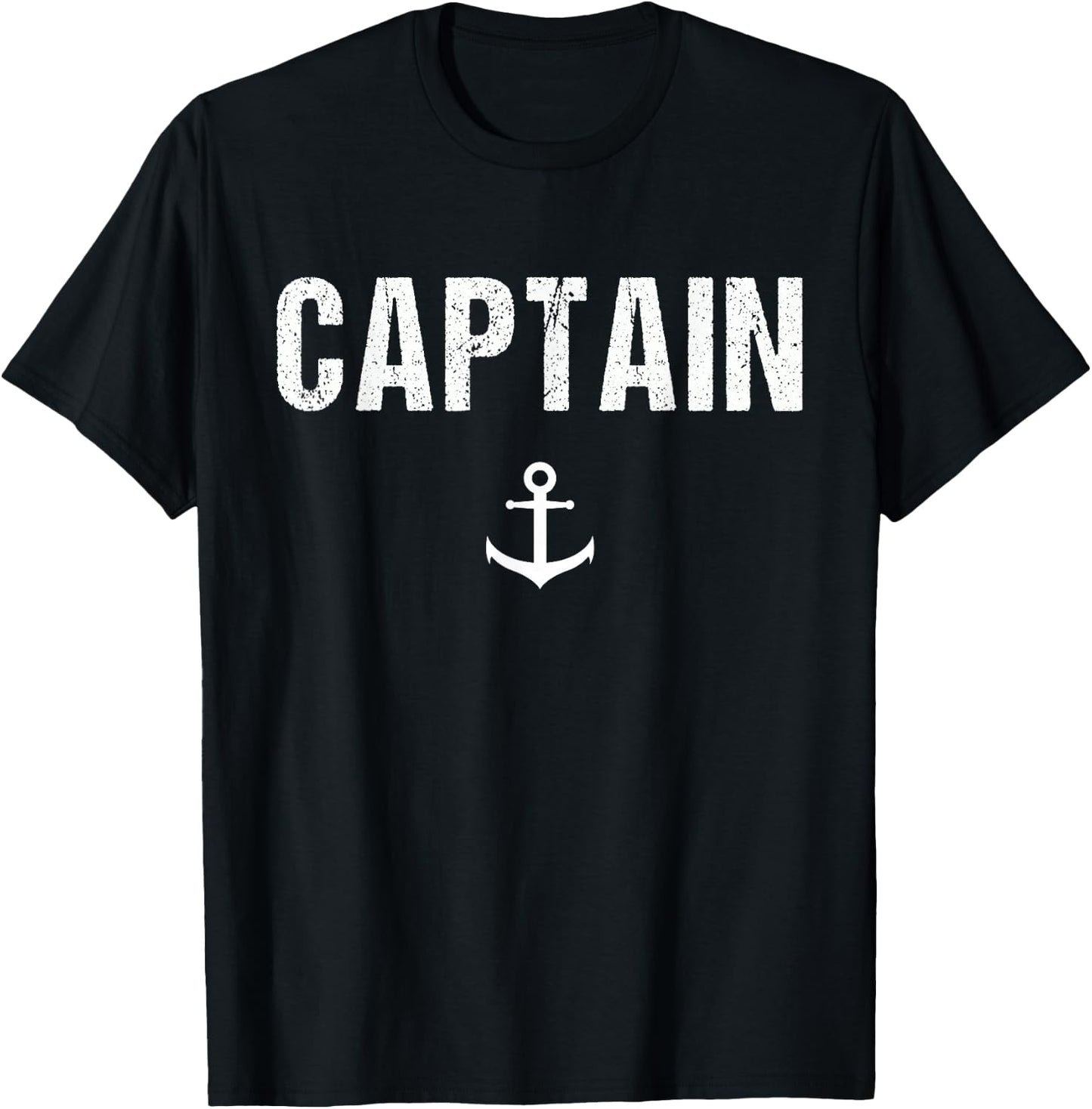 Captain | Boat Owner Novelty Gift T-Shirt - T-Shirt | Black
