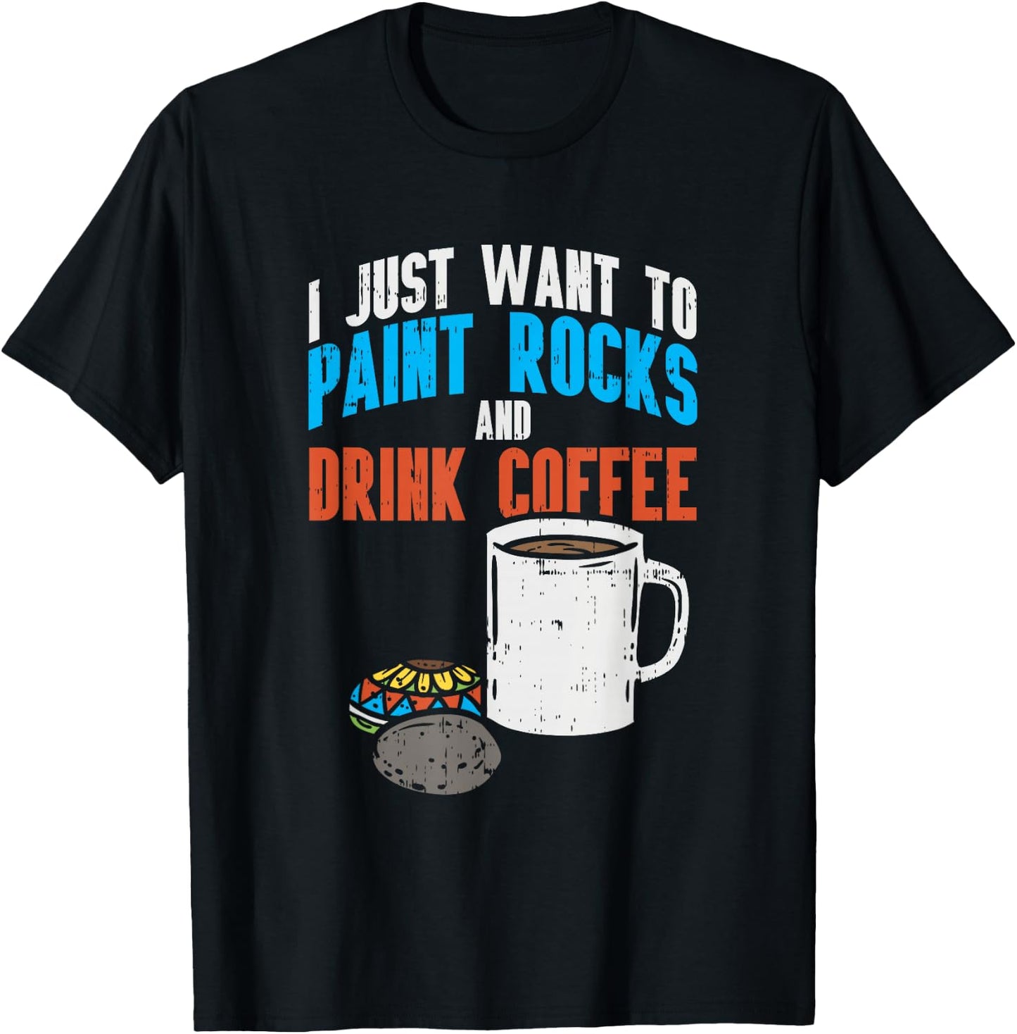 Rock Painting Adults Design for a Rock Painter T-Shirt - T-Shirt | Black