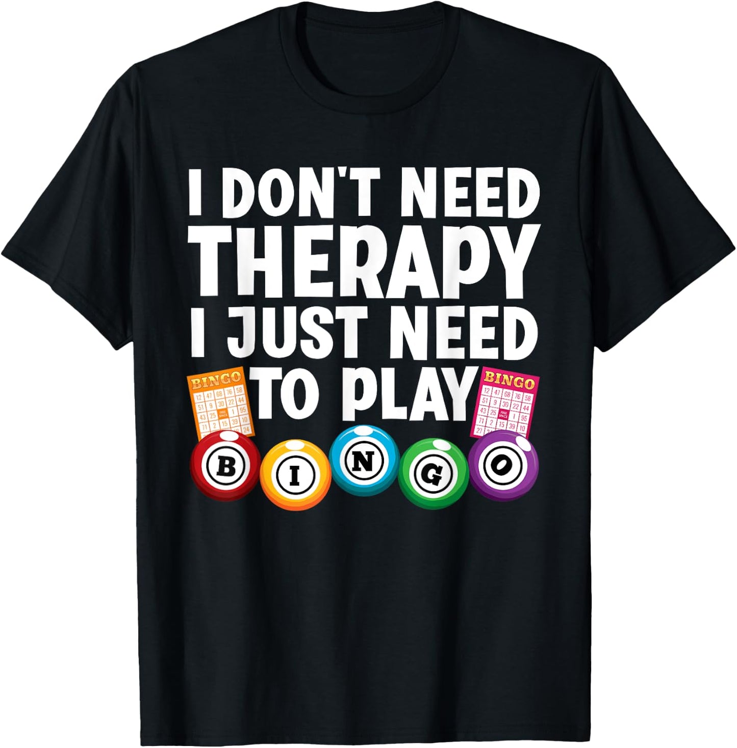 Cute Bingo Novelty Women Bingo Lover Bingo Player T-Shirt - T-Shirt | Black
