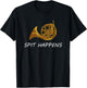 Funny French Horn | Spit Happens | Band Sayings Gift T-Shirt - T-Shirt | Black