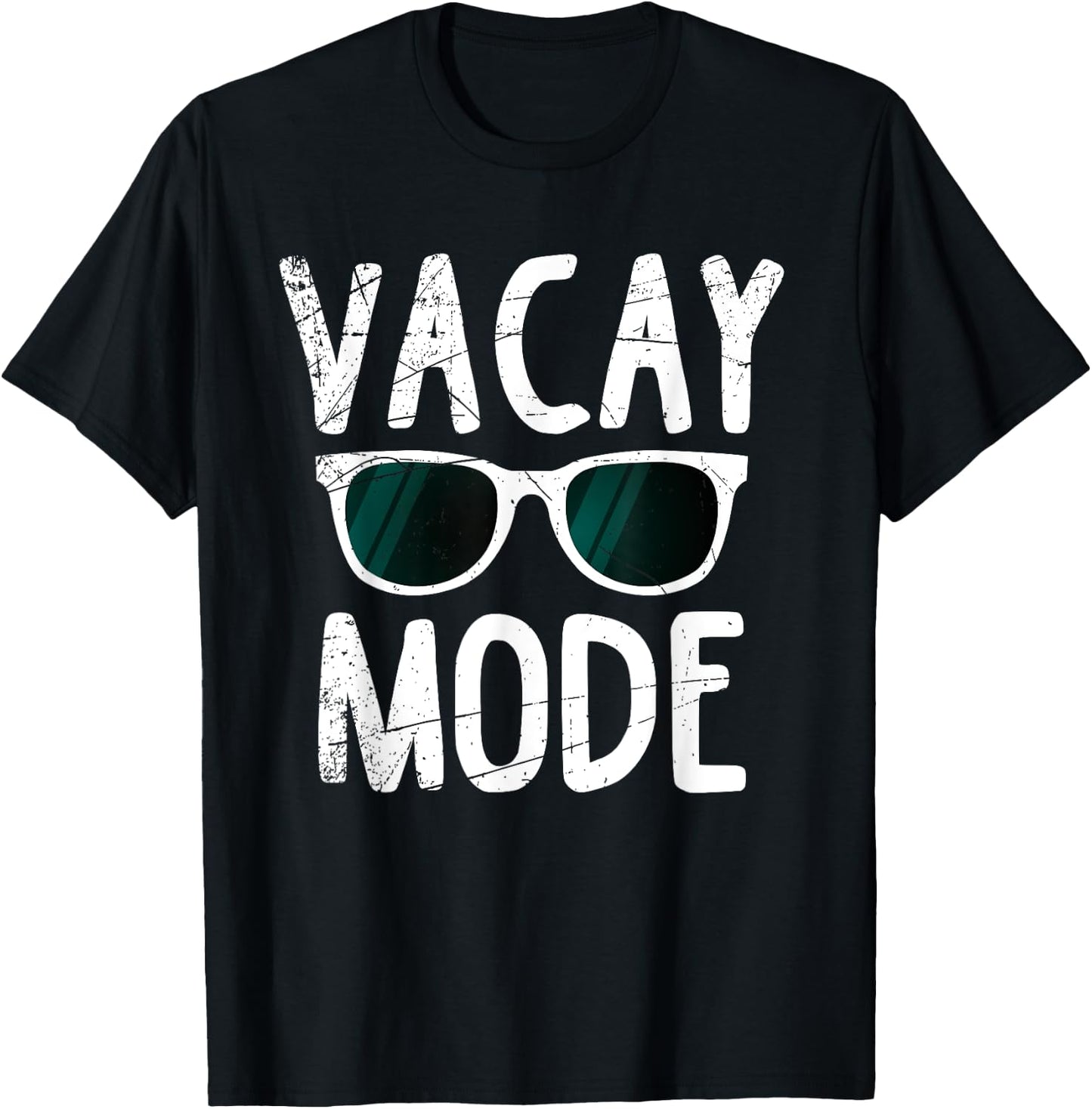 Vacay Mode Funny Family Vacation Beach Holiday Travel Gift Men Women Girls Kids T-Shirt - T-Shirt | Black