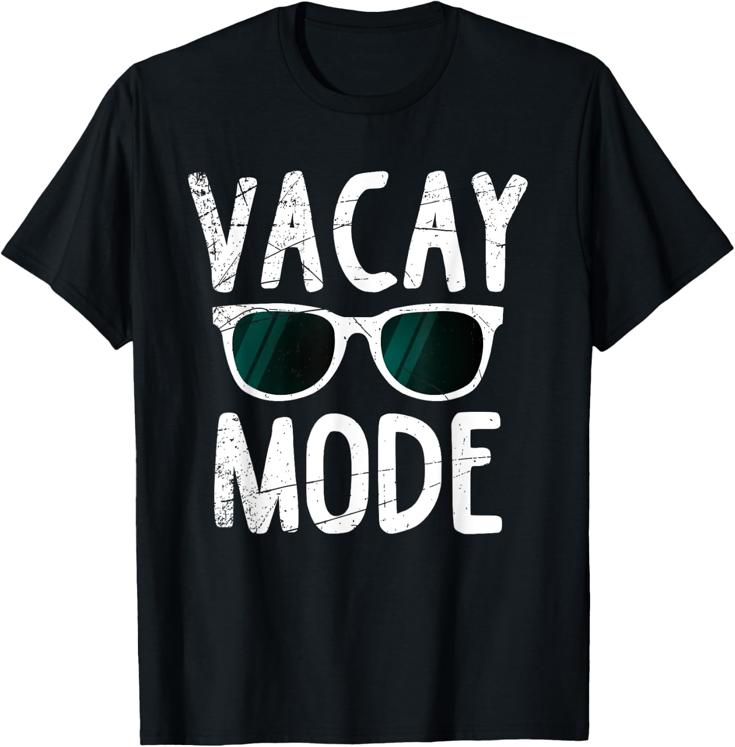 Vacay Mode Funny Family Vacation Beach Holiday Travel Gift Men Women Girls Kids T-Shirt - T-Shirt | Black