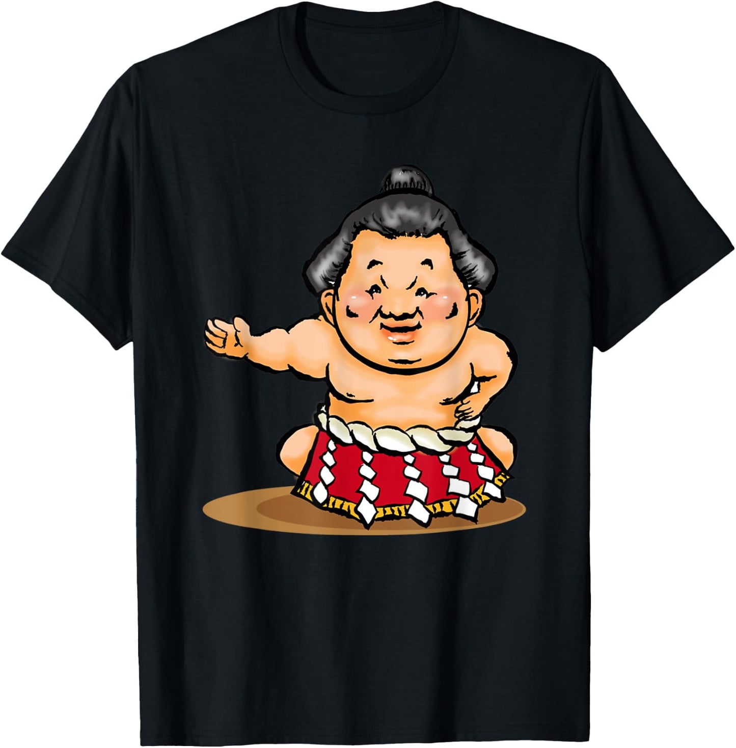 UGLY CUTE SUMO WRESTLER Shirt Zen Japan Culture Kawaii Anime T-Shirt - T-Shirt | Black