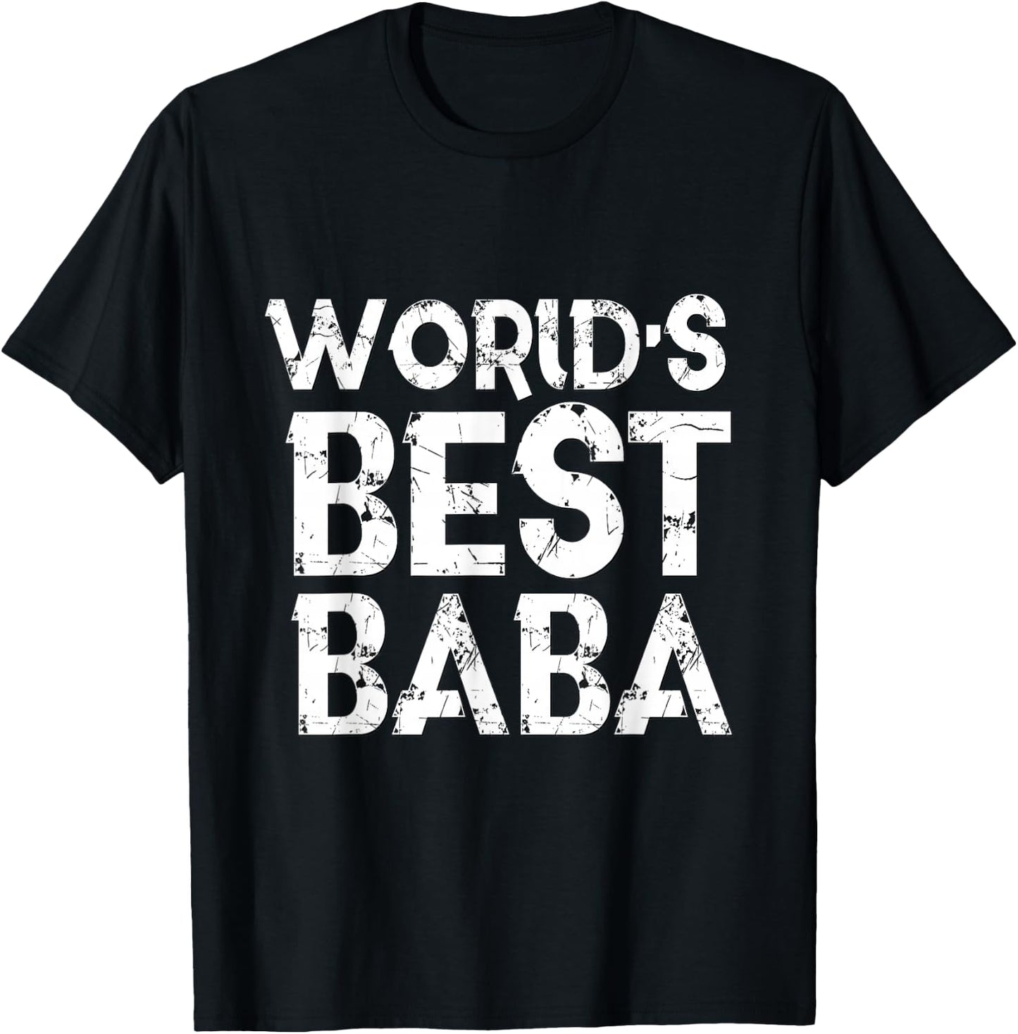 World's Best Baba Father's Day Muslim Dad Husband T-Shirt - T-Shirt | Black