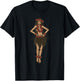 Hula Girl Vintage T-Shirt - T-Shirt | Black