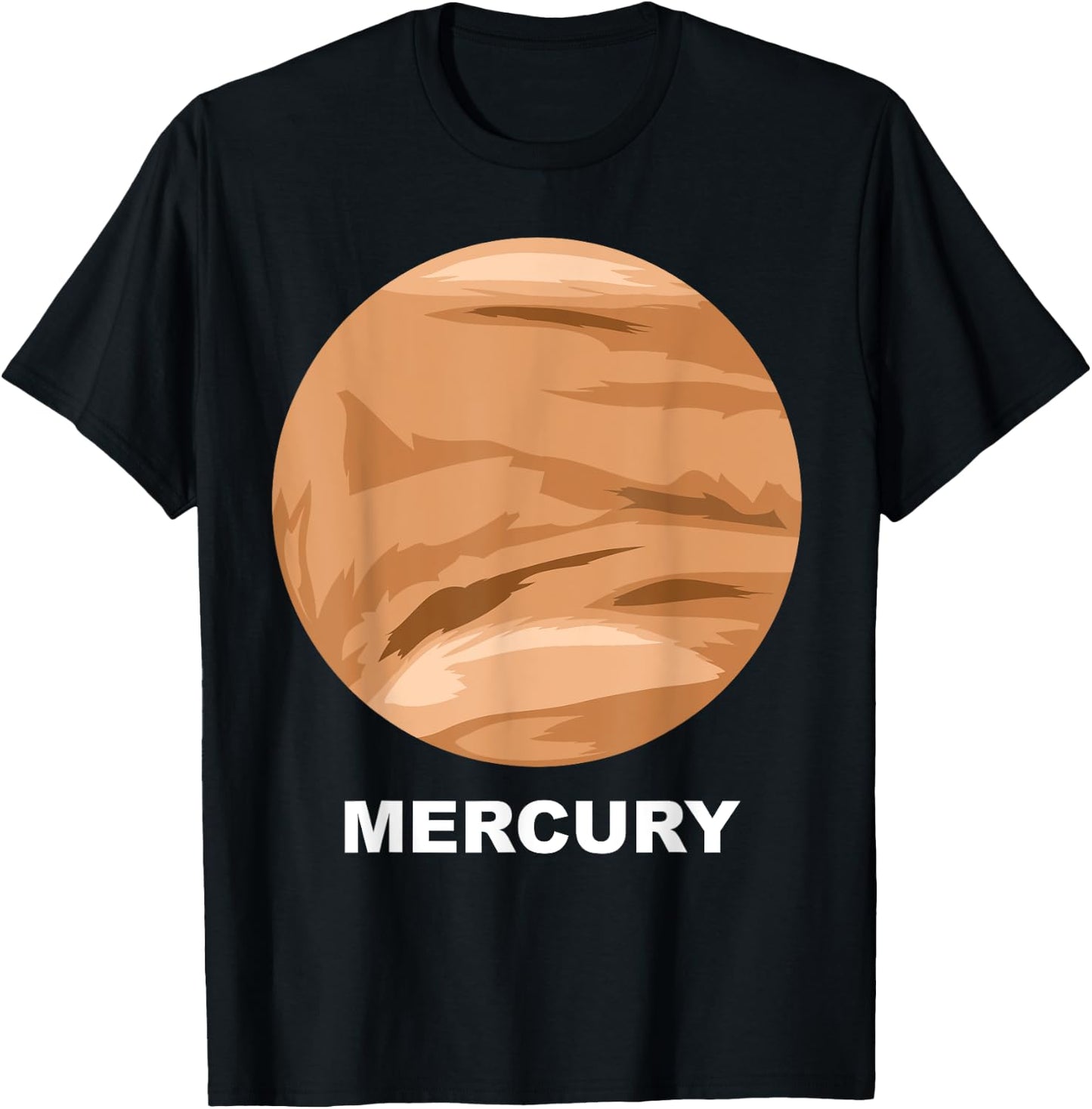Solar System Group Costumes - Giant Planet Mercury Costume T-Shirt - T-Shirt | Black