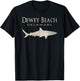 Retro Dewey Beach DE Shark Women Girls Kids T-Shirt - T-Shirt | Black