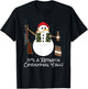 Funny Redneck Christmas Snowman Shirt Sarcastic Gift T-Shirt - T-Shirt | Black