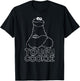 Sesame Street Cookie Monster Tough Cookie Blue T-Shirt - T-Shirt | Black