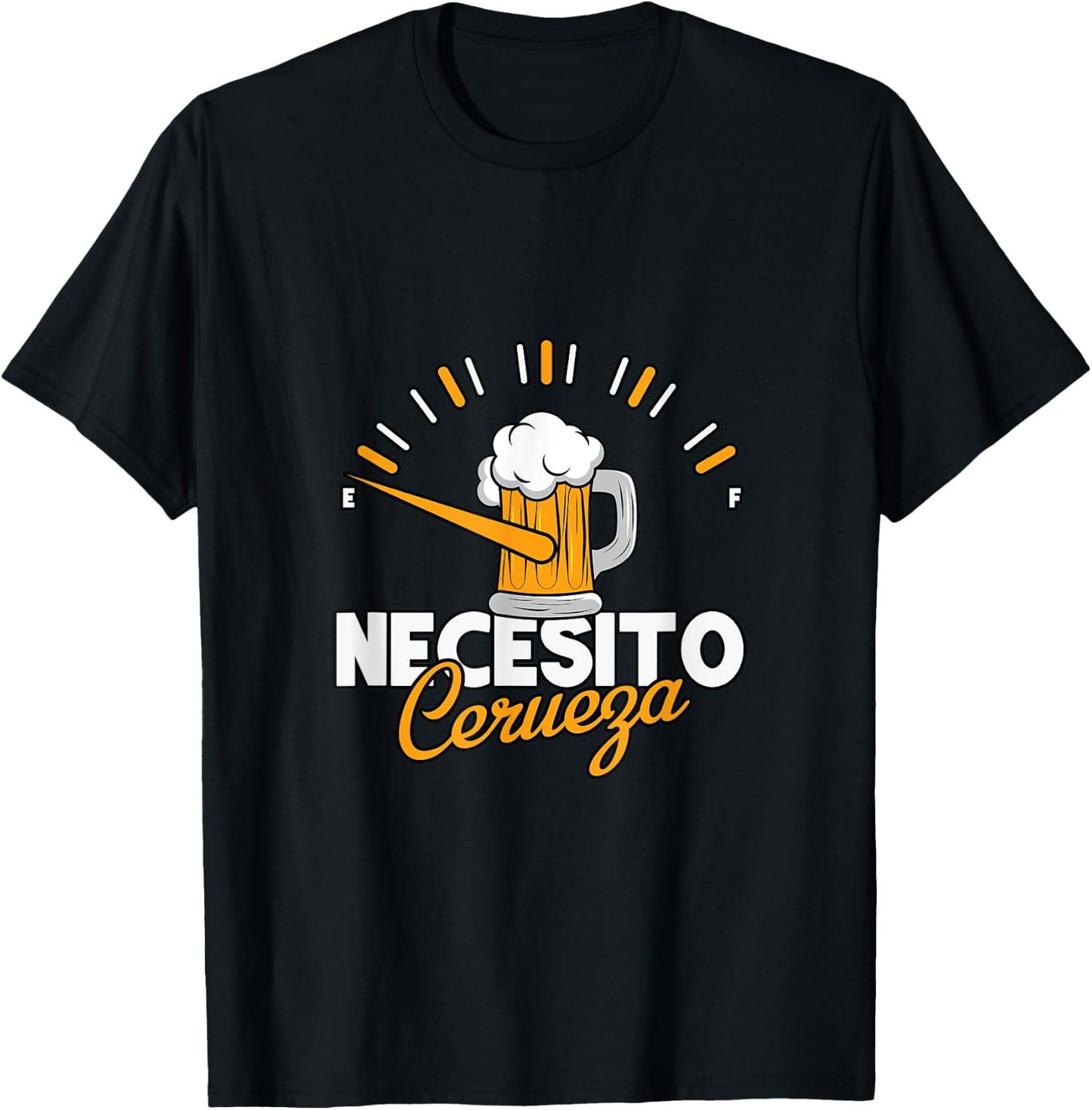 Humorous Necesito Cerveza Beer Lovers T-Shirt - T-Shirt | Black