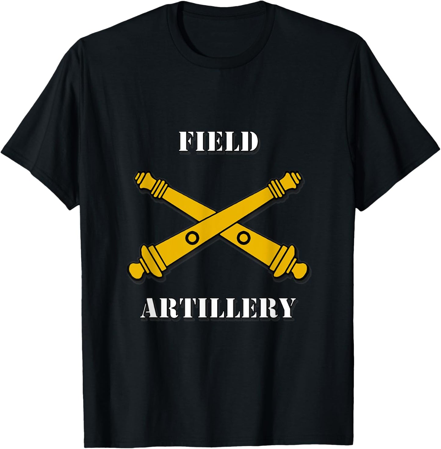 Field Artillery w/Crossed Cannons Shirt T-Shirt - T-Shirt | Black