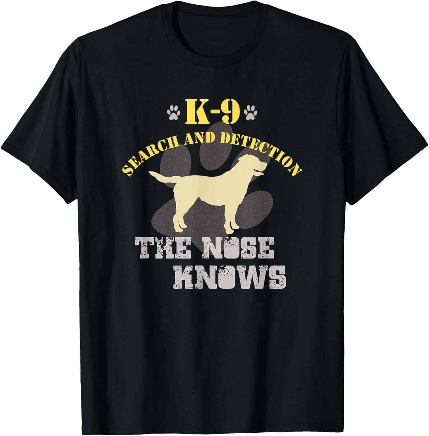 K9 Detection Dog | Labrador Retriever T-Shirt - T-Shirt | Black