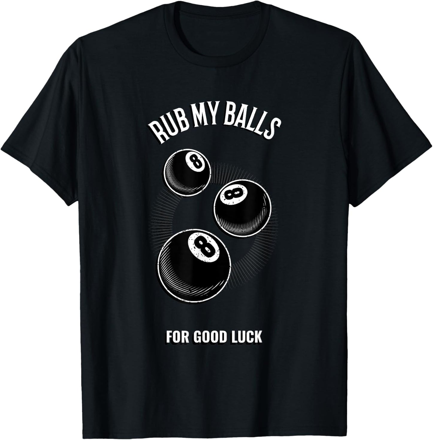 Funny Billiards T Shirt Snooker Shirt T-Shirt - T-Shirt | Black
