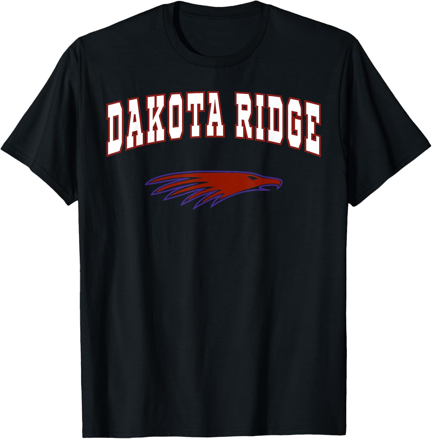 Dakota Ridge High School Eagles C2 T-Shirt - T-Shirt | Black