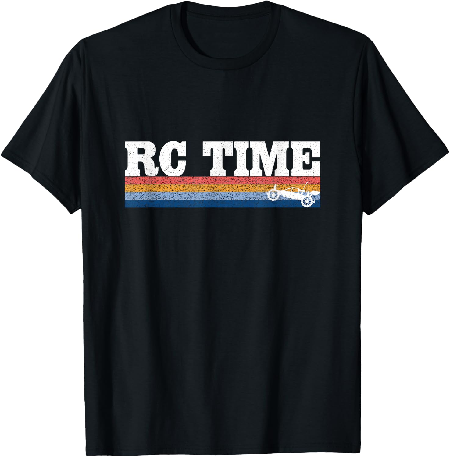 RC Car Shirt RC Time Retro T-Shirt - T-Shirt | Black