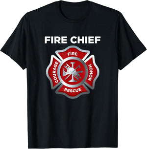Firefighter Firefighting Fireman Fire Chief T-Shirt - T-Shirt | Black