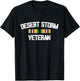 Desert Storm Veteran Pride Persian Gulf War Service Ribbon T-Shirt - T-Shirt | Black