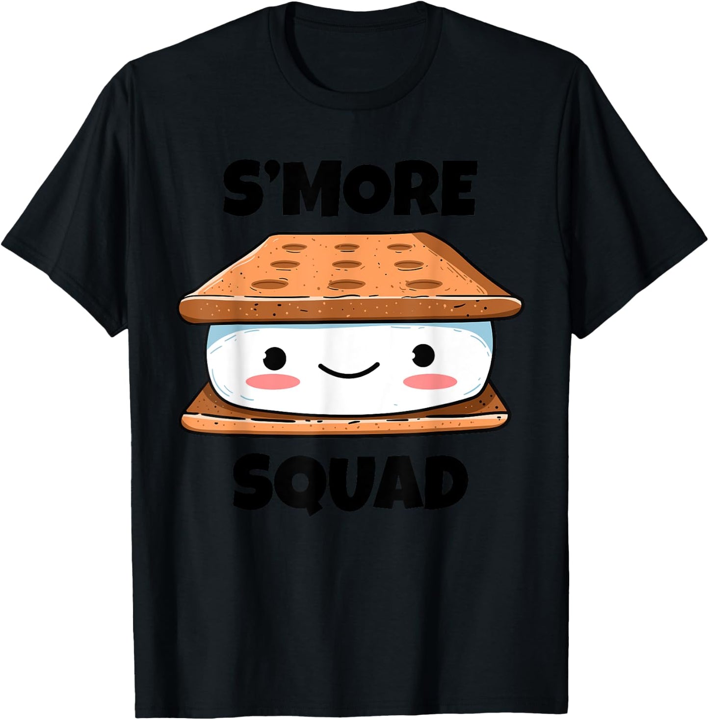 Smore Squad Funny S'more Camping Group Kawaii Camper Gifts T-Shirt - T-Shirt | Black
