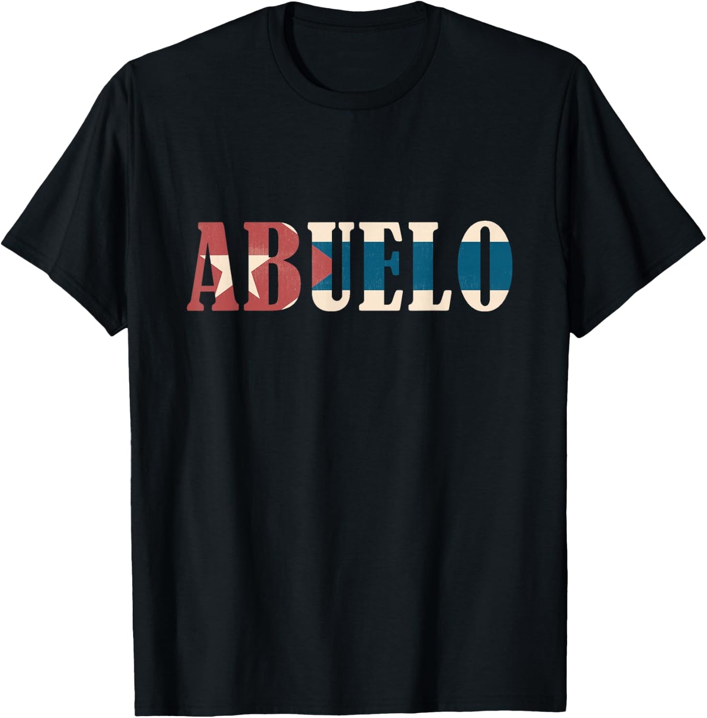 Grandfather Men's Vintage Cuban Flag - Black, Small T-Shirt - T-Shirt | Black