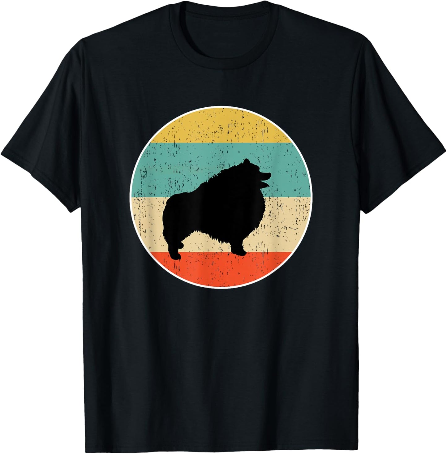 Keeshond Dog Gift T-Shirt - T-Shirt | Black