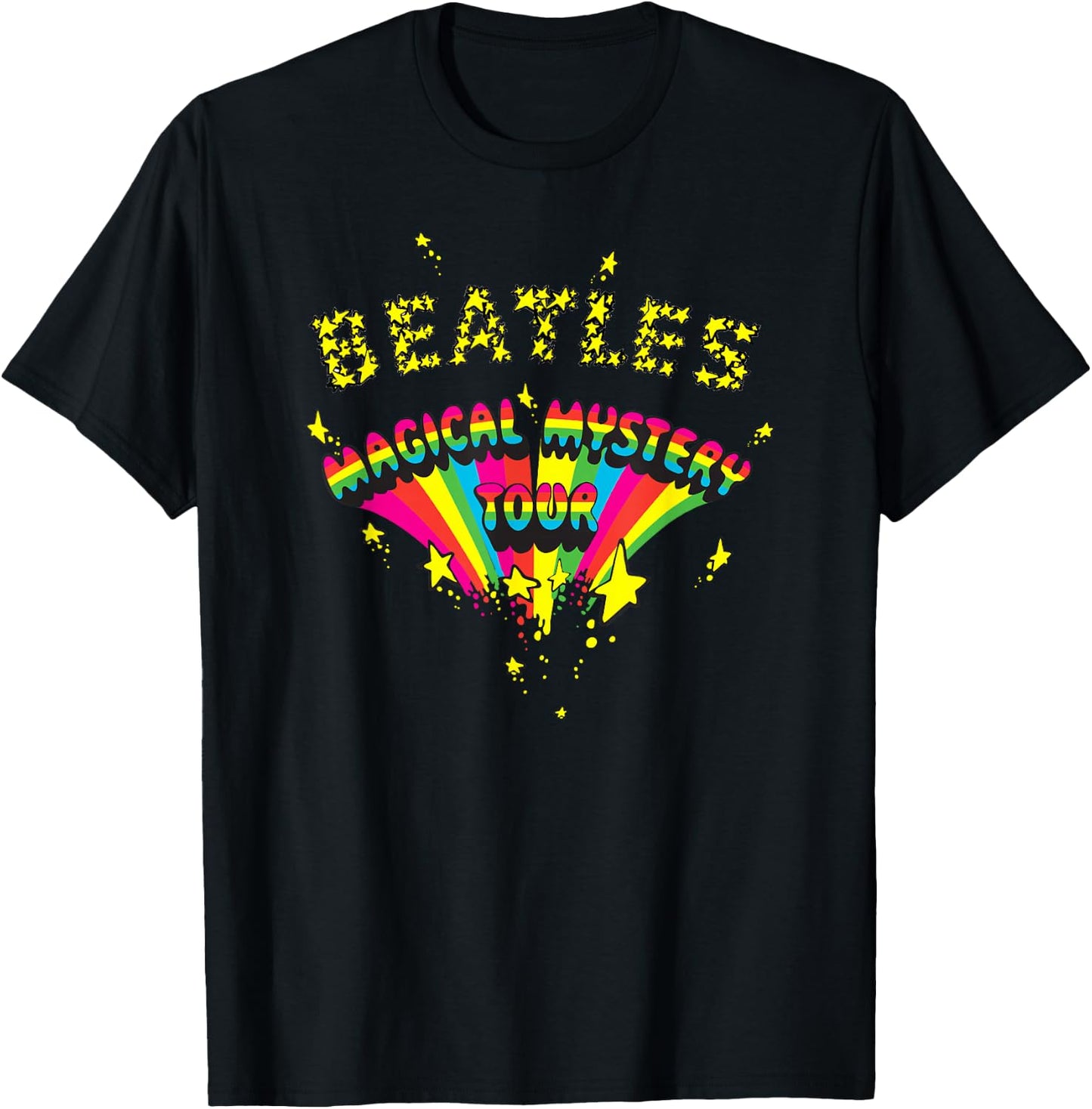 The Beatles - Magical Mystery Tour Rainbow T-Shirt - T-Shirt | Black