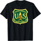Bigfoot, Sasquatch, Yeti, USFS, Funny T-Shirt - T-Shirt | Black