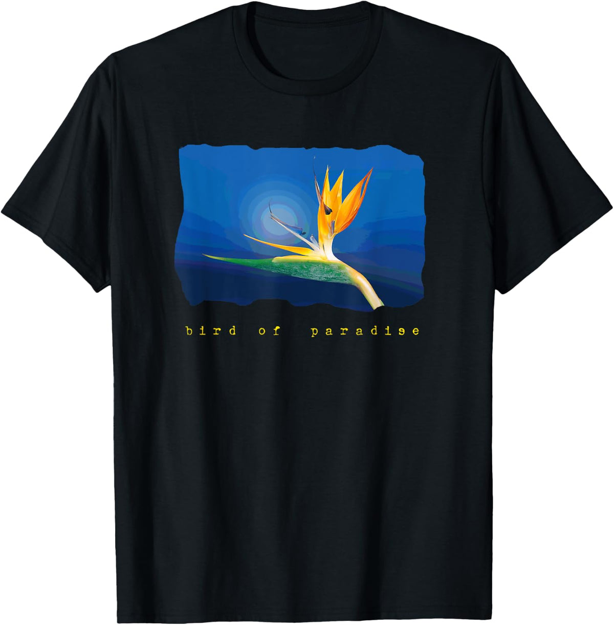 Bird of Paradise Tropical Flower Shirt T-Shirt - T-Shirt | Black