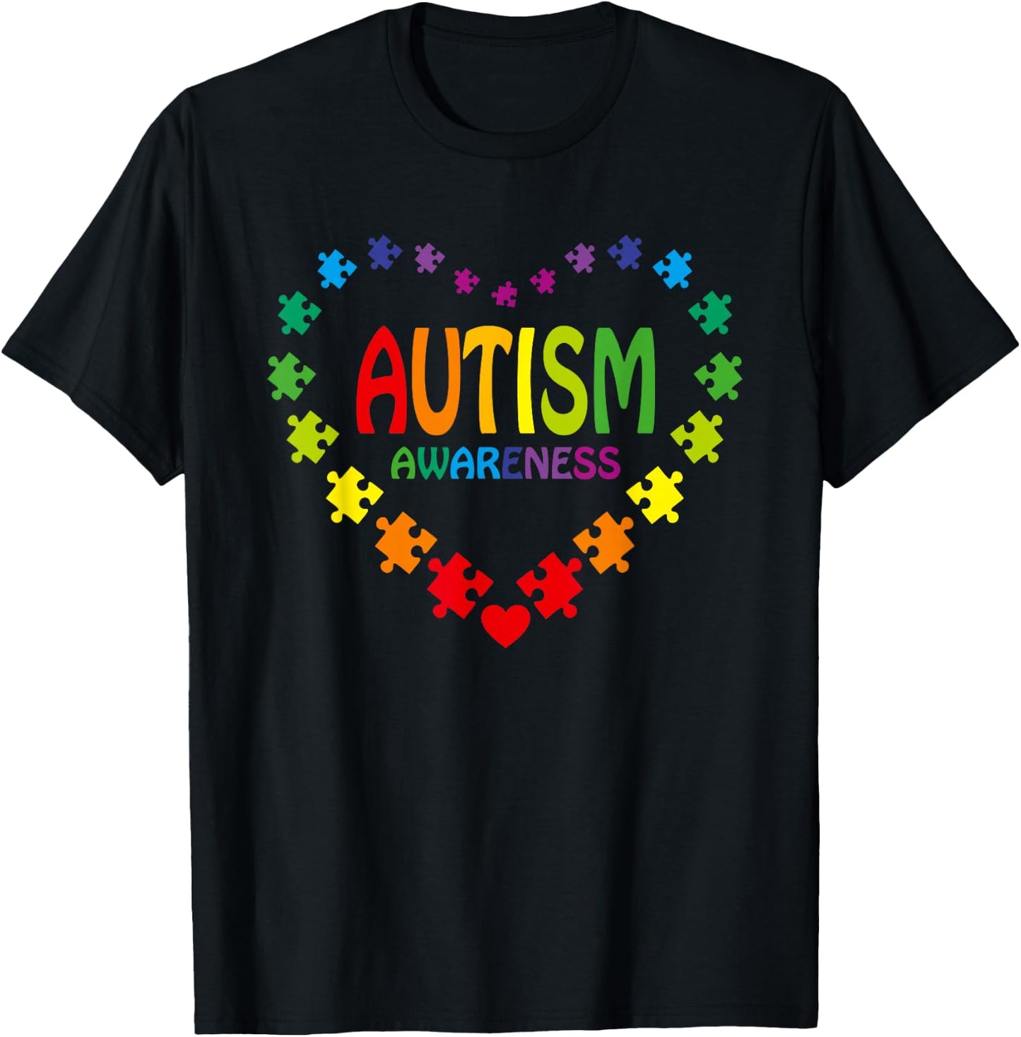 World Autism Awareness 2 April 2026 Autism Cute Autistic T-Shirt - T-Shirt | Black