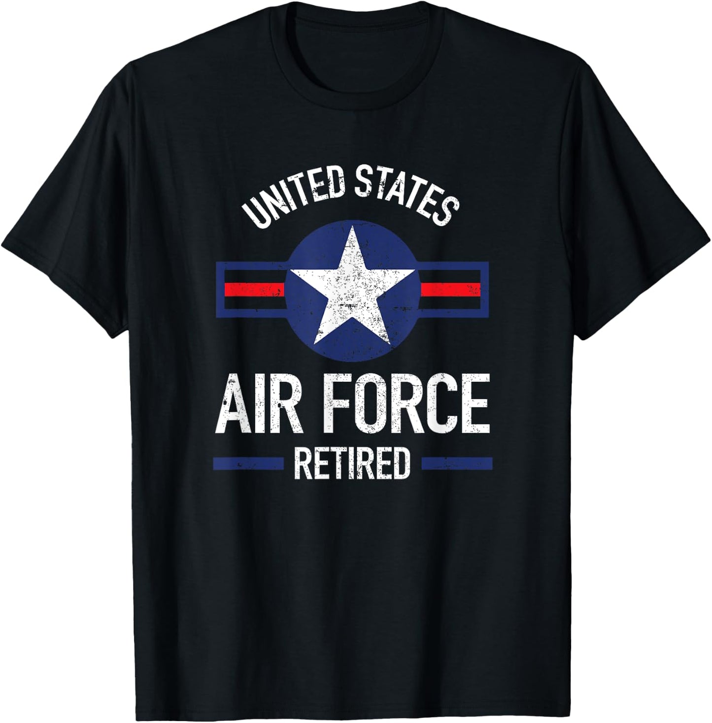 United States Air Force Retired USAF Retirement Gifts T-Shirt - T-Shirt | Black