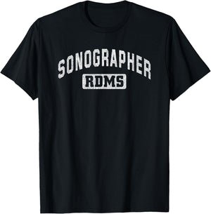 Sonographer RDMS Ultrasound Technician Gift T-Shirt - T-Shirt | Black