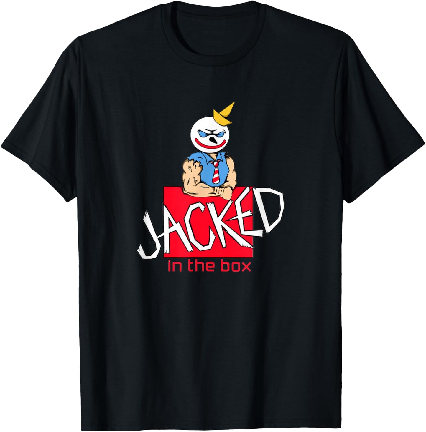 Jacked in The Box T-Shirt - T-Shirt | Black