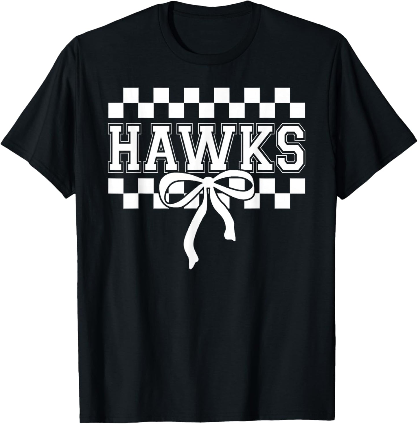 Hawks School Spirit Fan Team Back to School T-Shirt - T-Shirt | Black