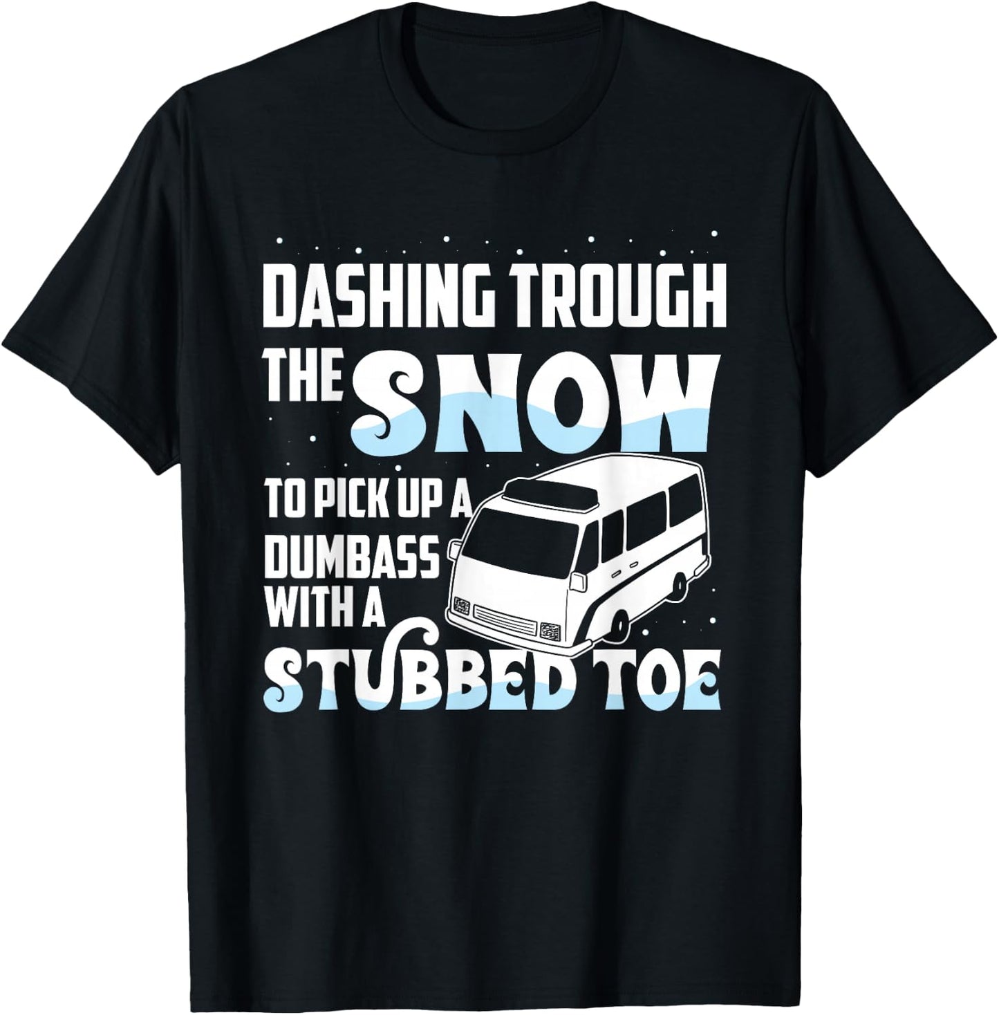 Funny EMT First Responder Paramedic Christmas Winter T-Shirt - T-Shirt | Black