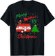Merry RV Christmas Camping Santa Claus Distressed T-Shirt - T-Shirt | Black