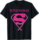 Super Woman (Breast Cancer Awareness) T-Shirt - T-Shirt | Black