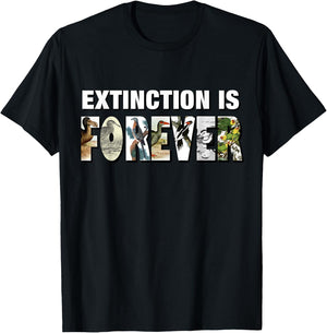 Extinction Is Forever Extinct Birds T-Shirt - T-Shirt | Black