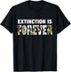 Extinction Is Forever Extinct Birds T-Shirt - T-Shirt | Black
