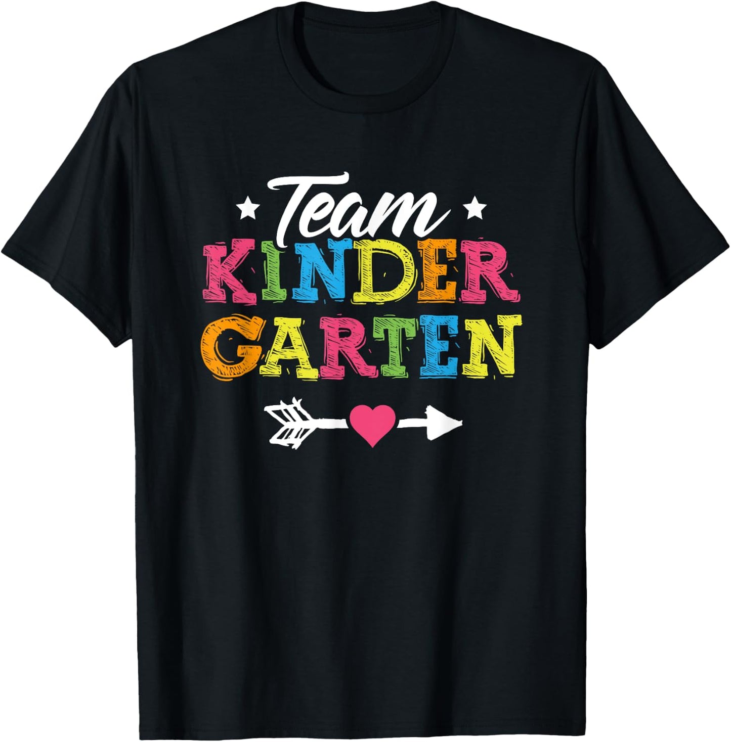 Team Kindergarten Shirt Teacher Student Kids Back To School T-Shirt - T-Shirt | Black